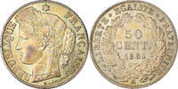 France 50 Centimes Cérès, Paris, Silver, Gadoury:419a -
