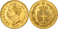 Italy 20 Lire Umberto I, Rome, Gold, KM:21 -