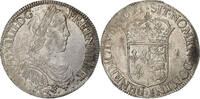 France 1/2 Écu de Béarn à la mèche longue Louis XIV, Pau, Silver -