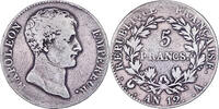 France 5 Francs Napoleon I, Paris, Silver -