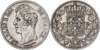 France 5 Francs Charles X, Marseille, Silver, Gadoury:644 -
