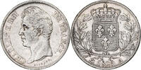 France 5 Francs Charles X, Paris, Silver, Gadoury:644 -
