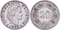 Switzerland 20 Rappen 1883 B Bern, Nickel, KM:29 SS 9.49 £  +  4.29 £ shipping
