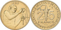 West African States 25 Francs Paris, ESSAI, Aluminum-Bronze -