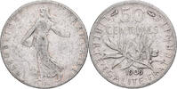 France 50 Centimes Semeuse, Paris, Silver, Gadoury:420 -