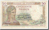France 50 Francs Cérès, 1936-11-19, Fayette:17.31, KM:81 -