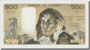 France 500 Francs Pascal, 1968-12-05, Fayette:71.02, KM:156a -