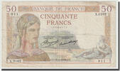 France 50 Francs Cérès, 1936-11-19, Fayette:17.5, KM:81 -