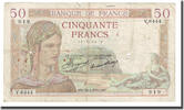 France 50 Francs Cérès, 1937-06-30, Fayette:17.40, KM:81 -