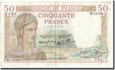 France 50 Francs Cérès, 1940-02-22, Fayette:18.39, KM:85b -