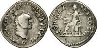 Denarius Coin, Vespasian, Roma, Silver, RIC:90 -