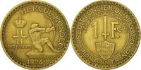 Monaco Franc Coin, Louis II, Poissy, Aluminum-Bronze, KM:111 -