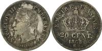 France 20 Centimes Coin, Napoleon III, Napoléon III, Strasbourg -