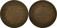 ITALIAN STATES 5 Centesimi Coin, SARDINIA, Carlo Felice, Genoa -