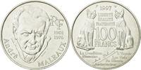 France 100 Francs Coin, André Malraux, Paris, Silver -