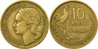 France 10 Francs Coin, Guiraud, Paris, Aluminum-Bronze -