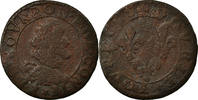 FRENCH STATES 2 Deniers, Tournois Coin, CHATEAU-RENAUD, Copper -