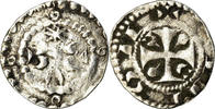 France Denarius Coin, Arras, Silver -