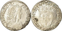 France 1/12 ECU, 10 Sols Coin, Louis XIV, 1/12 Écu à la mèche longue -