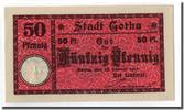 Germany 50 Pfennig Banknote, Gotha Stadt, Blason, 1921-01-28 -