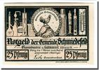 Germany 25 Pfennig Banknote, Schmiedfeld Gemeinde, paysage -