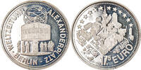 Germany Medal 17,5 Euro, Weltzeituhr Alexanderplatz, Berlin, Silver -