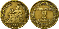 France 2 Francs Coin, Chambre de commerce, Paris -