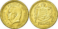 Monaco 2 Francs Coin, Undated (1943), Poissy, Cupro-Aluminium -