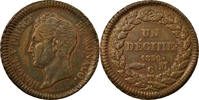 Monaco Decime Coin, Honore V, Copper, KM:97.1 -