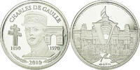 France Medal Vème République, Charles De Gaulle, Silver -
