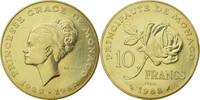 Monaco 10 Francs Coin, ESSAI, Nickel-Aluminum-Bronze, KM:E72 -