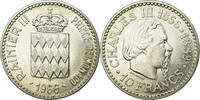 Monaco 10 Francs Coin, Rainier III, Silver, KM:146 -