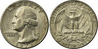 United States Quarter Coin, Washington Quarter, U.S. Mint, Philadelphia -