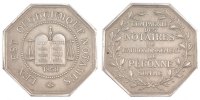 France Token Notary, Silver, Lerouge:326 -