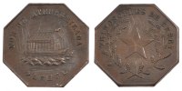 France Token Masonic, Copper -