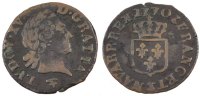 France Liard Coin, Louis XV, Liard à la vieille tête, Reims -