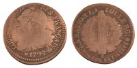 France 6 Deniers Coin, 6 deniers français, Strasbourg -