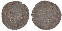 France Douzain aux croissants Coin, Poitiers, Billon -