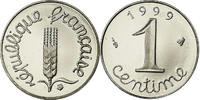 France Centime Coin, Épi, Paris, Proof, Stainless Steel -