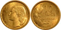 France 10 Francs Coin, Guiraud, Beaumont le Roger -