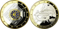 France Medal Géants Euro, Copper Gilt -