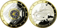France Medal Europe, Les 10 Ans de l'Union Monétaire, Copper -