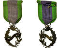 France Medal Encouragement Public, Very Good Quality, Silvered bronze, 42 -