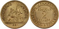 France 2 Francs Coin, Chambre de commerce, Aluminum-Bronze -