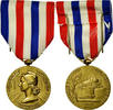 France Medal Médaille des cheminots, Uncirculated, Guiraud, Gilt -