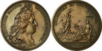 France Medal Louis XIV, Expédition de Gand, Mauger, Bronze -