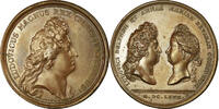 France Medaille Louis XIV, Louis Dauphin and Maria Anna of Bavaria, Bronze -