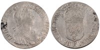 France Ecu Coin, Louis XIV, Écu à la mèche longue, Bordeaux -