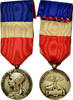 France Medal Travail-Industrie, Very Good Quality, Silvered bronze, 27 -