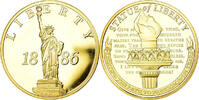United States of America Medal Statue de la Liberté, Copper Gilt -